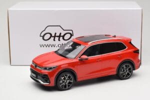 Volkswagen Tiguan eTSI R-Line Persimmon Red Metallic Otto 1:18 OT489 Rășină - imaginea 6 din 6