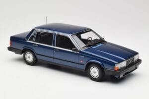 Volvo 740 GL Dark Blue Metallic Minichamps 1:18 155171701 Metal - imaginea 4 din 6