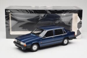 Volvo 740 GL Dark Blue Metallic Minichamps 1:18 155171701 Metal - imaginea 6 din 6