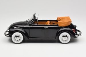 Volkswagen Beetle 1303 Cabriolet Negru Norev 1:18 188533 Metal - imaginea 3 din 6