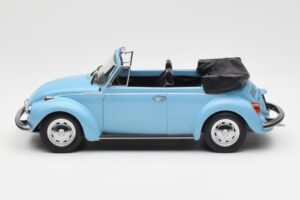 Volkswagen Beetle 1303 Cabriolet Albastru Deschis Norev 1:18 188531 Metal - imaginea 3 din 6