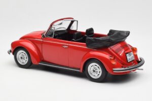 Volkswagen Beetle 1303 Cabriolet Roșu Norev 1:18 188529 Metal - imaginea 5 din 6