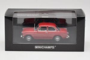 Volkswagen 1500 Ruby Roșu Minichamps 1:43 VW001 Metal - imaginea 4 din 4