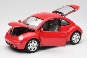 Volkswagen New Beetle Roșu Bburago 1:18 8185108 Metal - imaginea 2 din 8