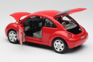Volkswagen New Beetle Roșu Bburago 1:18 8185108 Metal - imaginea 5 din 8