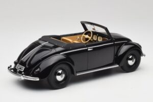 Volkswagen Beetle Type 1 Hebmuller Cabriolet Negru Minichamps 1:18 107054232 Metal - imaginea 2 din 6