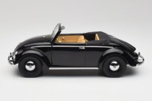 Volkswagen Beetle Type 1 Hebmuller Cabriolet Negru Minichamps 1:18 107054232 Metal - imaginea 3 din 6