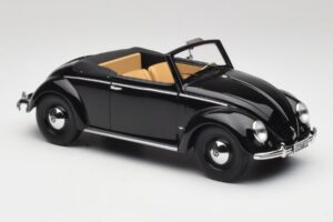 Volkswagen Beetle Type 1 Hebmuller Cabriolet Negru Minichamps 1:18 107054232 Metal - imaginea 4 din 6
