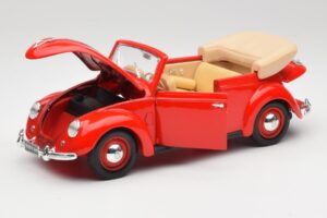 Volkswagen Cabriolet Ruby Roșu Maisto 1:18 32826 Metal - imaginea 2 din 8