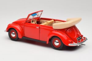 Volkswagen Cabriolet Ruby Roșu Maisto 1:18 32826 Metal - imaginea 7 din 8