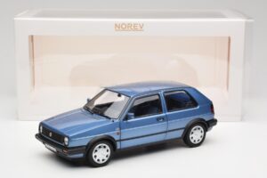Volkswagen Golf Mk2 10 Million Star Albastru Metalizat Norev 1:18 188562 Metal - imaginea 8 din 8