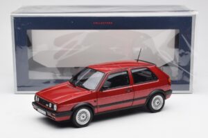 Volkswagen Golf Mk2 GTI Roșu Metalizat Norev 1:18 188555 Metal - imaginea 8 din 8