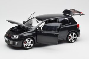 Volkswagen Golf Mk6 GTI Gri Metalizat Norev 1:18 188503 Metal - imaginea 2 din 7