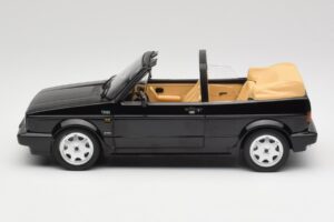 Volkswagen Golf Mk1 Cabriolet Negru Norev 1:18 188568 Metal - imaginea 3 din 6