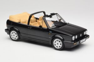 Volkswagen Golf Mk1 Cabriolet Negru Norev 1:18 188568 Metal - imaginea 4 din 6