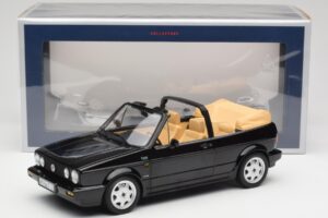 Volkswagen Golf Mk1 Cabriolet Negru Norev 1:18 188568 Metal - imaginea 6 din 6