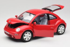 Volkswagen New Beetle Roșu Bburago 1:18 3342 Metal - imaginea 2 din 8