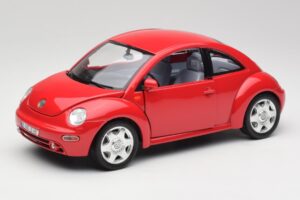 Volkswagen New Beetle Roșu Bburago 1:18 3342 Metal