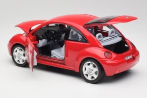 Volkswagen New Beetle Roșu Bburago 1:18 3342 Metal - imaginea 5 din 8