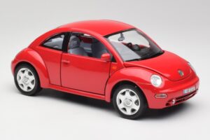 Volkswagen New Beetle Roșu Bburago 1:18 3342 Metal - imaginea 6 din 8
