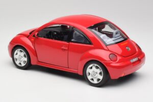 Volkswagen New Beetle Roșu Bburago 1:18 3342 Metal - imaginea 7 din 8