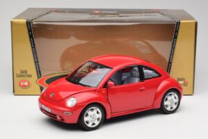 Volkswagen New Beetle Roșu Bburago 1:18 3342 Metal - imaginea 8 din 8