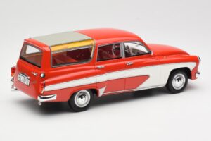 Wartburg 311 Camping Deluxe Roșu Alb BoS Models 1:18 BOS037 Rășină - imaginea 2 din 6