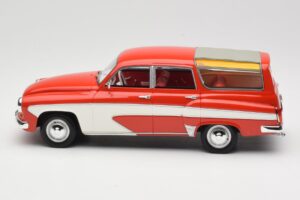 Wartburg 311 Camping Deluxe Roșu Alb BoS Models 1:18 BOS037 Rășină - imaginea 3 din 6