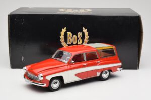 Wartburg 311 Camping Deluxe Roșu Alb BoS Models 1:18 BOS037 Rășină - imaginea 6 din 6