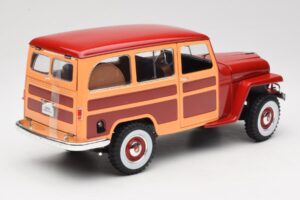 Willys Jeep Station Wagon Roșu Road Signature 1:18 92858 Metal - imaginea 3 din 8