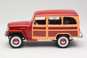 Willys Jeep Station Wagon Roșu Road Signature 1:18 92858 Metal - imaginea 4 din 8