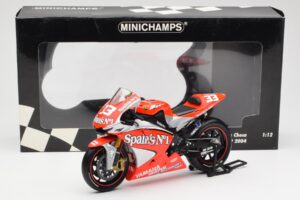 Yamaha YZR-M1 Gauloises Fortuna Yamaha #7 C. Checa MotoGP 2004 Minichamps 1:12 122043007 Metal - imaginea 6 din 6