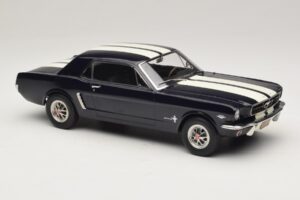 Ford Mustang Nightmist Blue Norev 1:18 182805 Metal - imaginea 4 din 6