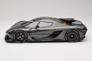 Koenigsegg Jesko Absolut 0-400-0 km/h Record Graphite Grey GT Spirit 1:12 GT575 Rășină - imaginea 3 din 6