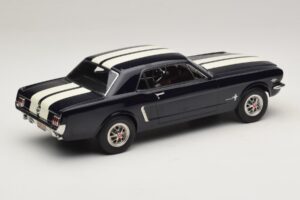 Ford Mustang Nightmist Blue Norev 1:18 182805 Metal - imaginea 2 din 6