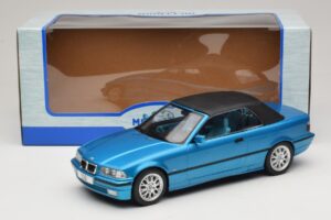 BMW 3 Series E36 Cabriolet Albastru Metalizat MCG 1:18 MCG18319 Metal - imaginea 7 din 7