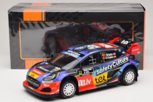Ford Puma Rally1 #22 M. Sesks / R. Francis Rally Sweden 2025 IXO 1:18 18RMC240 Metal - imaginea 6 din 6