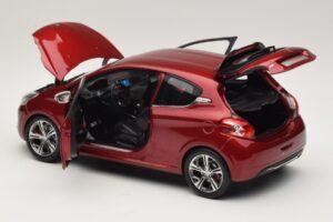 Peugeot 208 GTI Rubis Red Norev 1:18 184700 Metal - imaginea 5 din 8