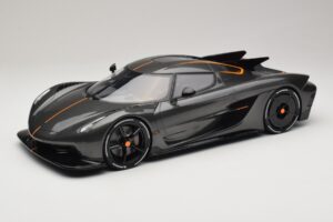 Koenigsegg Jesko Absolut 0-400-0 km/h Record Graphite Grey GT Spirit 1:12 GT575 Rășină