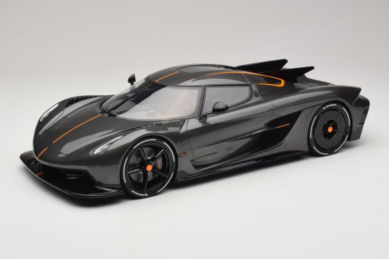 Koenigsegg Jesko Absolut 0-400-0 km/h Record Graphite Grey GT Spirit 1:12 GT575 Rășină