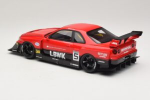 Nissan Skyline ER34 LB Super Silhouette Active Red GT Spirit 1:18 GT570 Rășină - imaginea 5 din 6