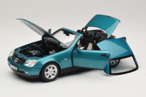 Mercedes SLK R170 Vivianite Green Norev 1:18 183021 Metal - imaginea 2 din 10