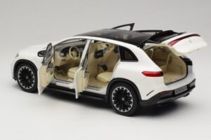 Mercedes EQS SUV X296 Manufaktur Diamond White NZG 1:18 B66960590 Metal - imaginea 5 din 8