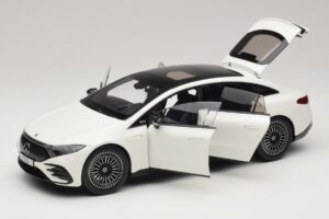 Mercedes EQS V297 Manufaktur Opalite White NZG 1:18 B66961049 Metal - imaginea 2 din 8