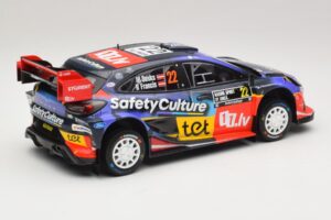 Ford Puma Rally1 #22 M. Sesks / R. Francis Rally Sweden 2025 IXO 1:18 18RMC240 Metal - imaginea 2 din 6