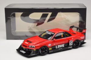 Nissan Skyline ER34 LB Super Silhouette Active Red GT Spirit 1:18 GT570 Rășină - imaginea 6 din 6