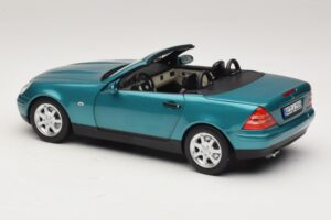 Mercedes SLK R170 Vivianite Green Norev 1:18 183021 Metal - imaginea 9 din 10