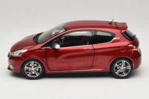 Peugeot 208 GTI Rubis Red Norev 1:18 184700 Metal - imaginea 4 din 8