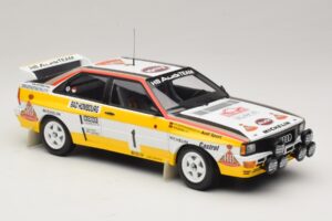 Audi Quattro #1 W. Rohrl / C. Geistdorfer Rally Monte Carlo Winner 1984 Minichamps 1:18 A5-5894 Metal - imaginea 4 din 6