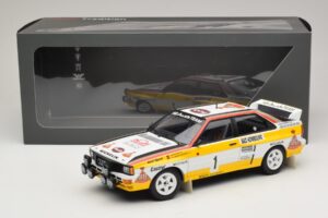 Audi Quattro #1 W. Rohrl / C. Geistdorfer Rally Monte Carlo Winner 1984 Minichamps 1:18 A5-5894 Metal - imaginea 6 din 6